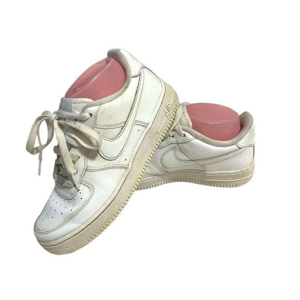 Nike Air Force 1 Low Triple White Shoes Size 5.5Y Women’s Size 8.5 Leather Tie